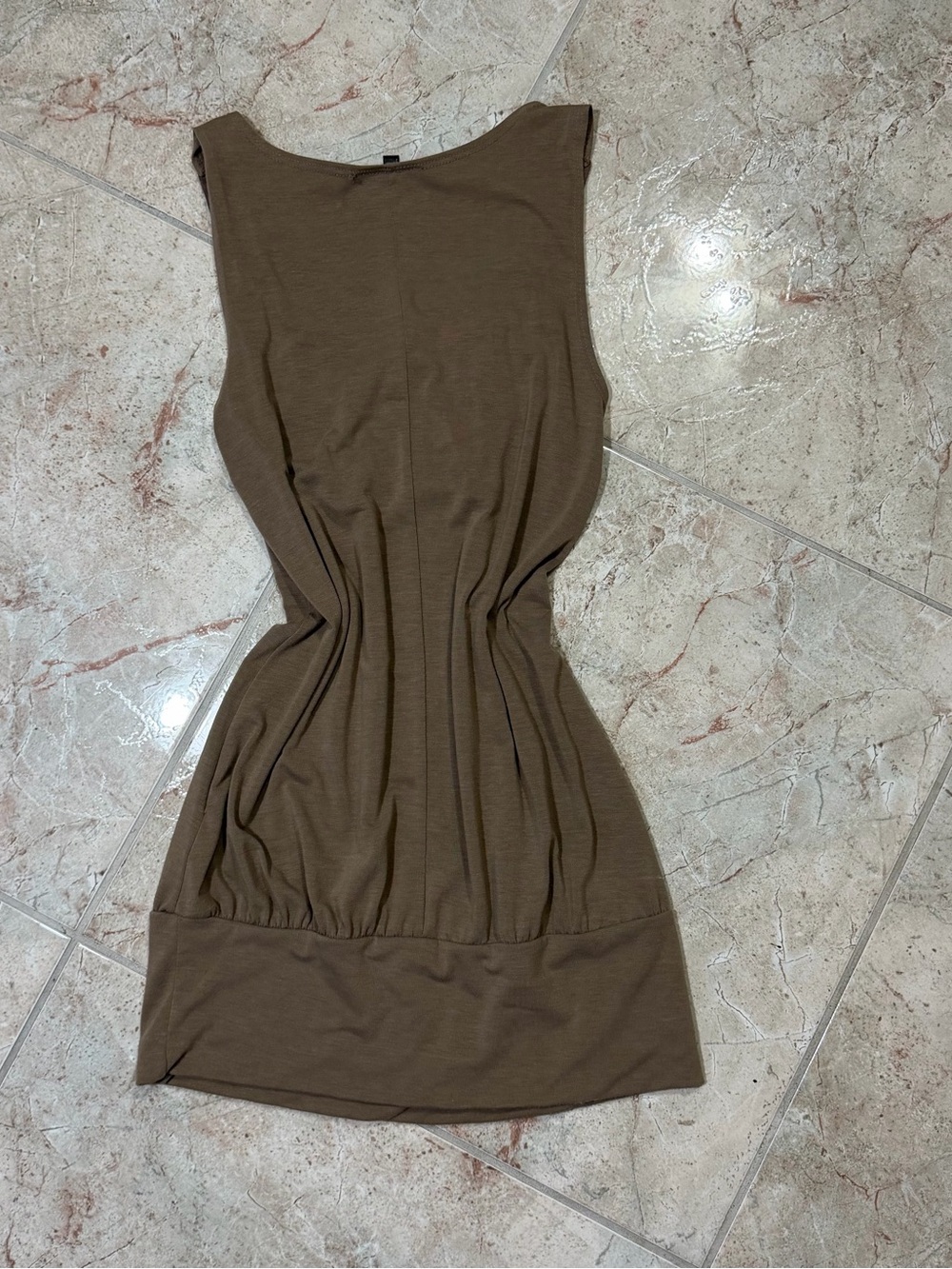 Brown Rhinestone Fringe Mini Dress / Tunic - Picture 2 of 8